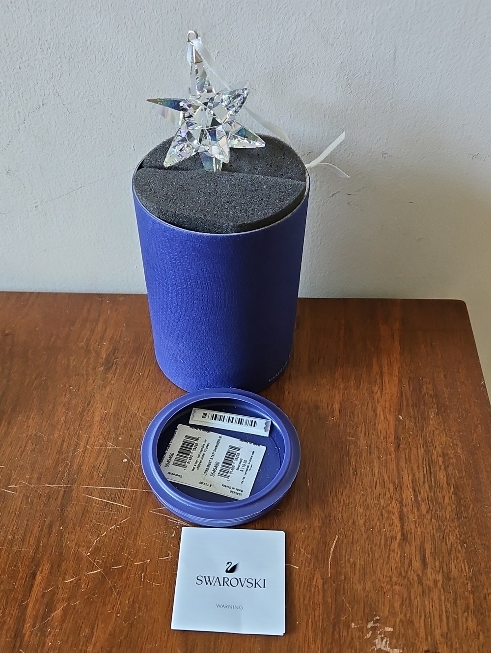 NWT Swarovski Star Shimmer Medium Ornament